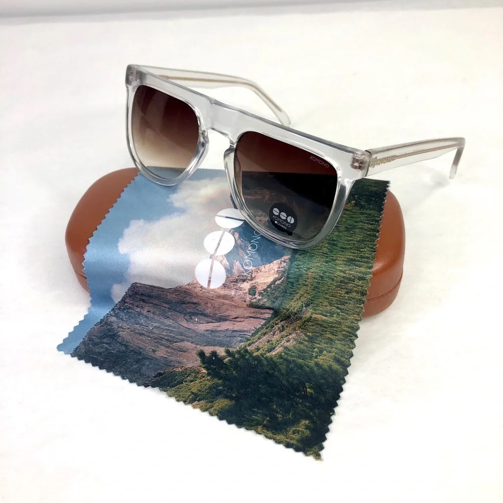 KOMONO Bennet Clear Sunglasses NEW oversized